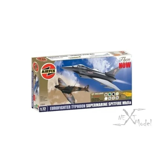 A50040-Eurofighter Typhoon and Supermarine Spitfire MK 1/72 + paintings Airfix