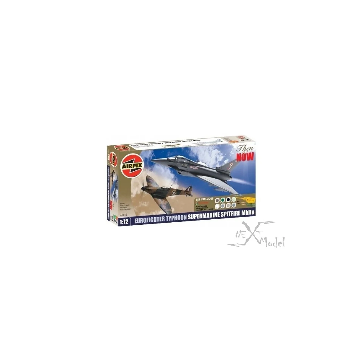 Eurofighter Typhoon and Supermarine Spitfire MK 1/72 + paintings Airfix Airfix A50040 - 2