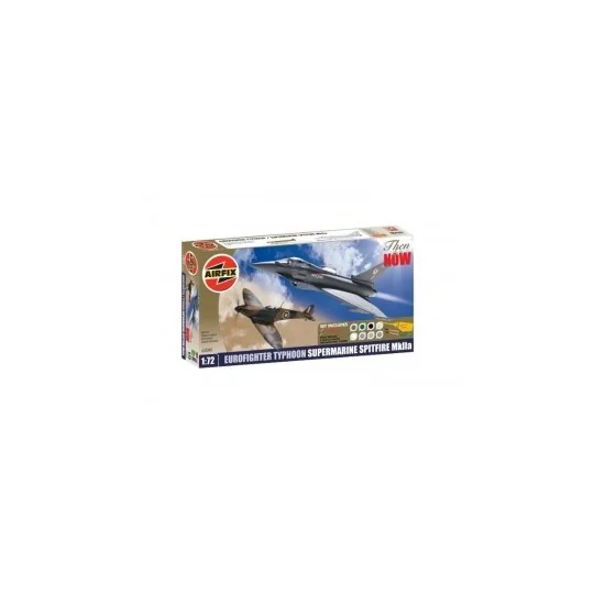 A50040-Eurofighter Typhoon and Supermarine Spitfire MK 1/72 + paintings Airfix