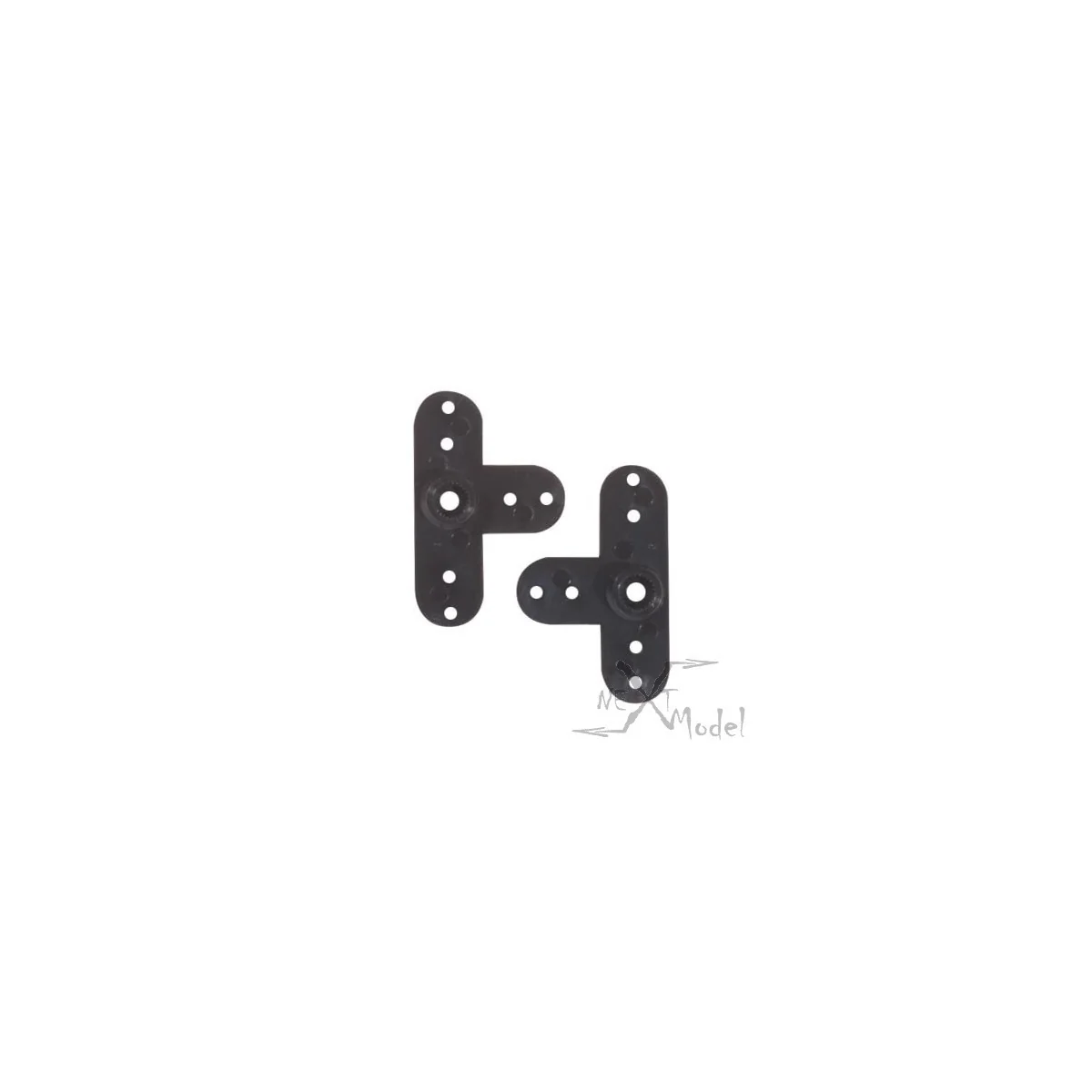 Palonnier de servo Futaba plastique noir (2) Trickbits TrickBits TB3009 - 2