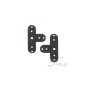 TB3009-Palonnier de servo Futaba plastique noir (2) Trickbits - TB3009
