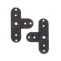 TB3009-Palonnier de servo Futaba plastique noir (2) Trickbits - TB3009