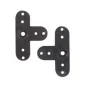 TB3009-Palonnier de servo Futaba plastique noir (2) Trickbits - TB3009