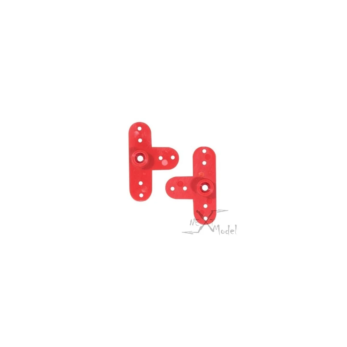 Palonnier de servo Hitec plastique rouge (2) Trickbits TrickBits TB3010 - 2
