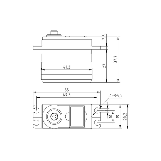 GS-5515DMG-Digital Servo GS-5515DMG Go-Teck