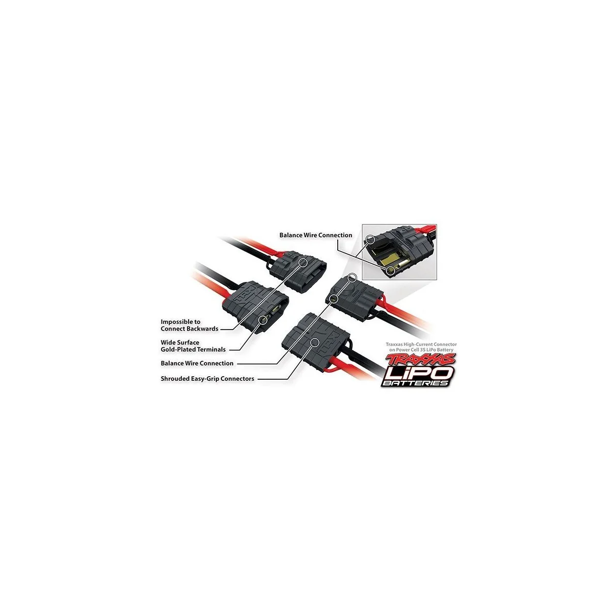 LiPo 3S 11.1V 1400mAh 25C ID Traxxas Traxxas TRX-2823X - 2
