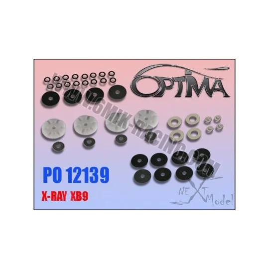 PO12139-Pistons à clapets c2shocks pour XRay XB9 - 6Mik - PO12139