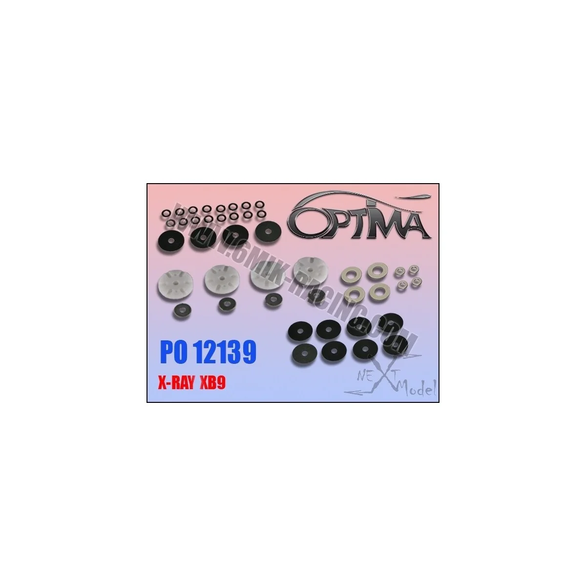 Pistons à clapets c2shocks pour XRay XB9 - 6Mik 6Mik PO12139 - 2