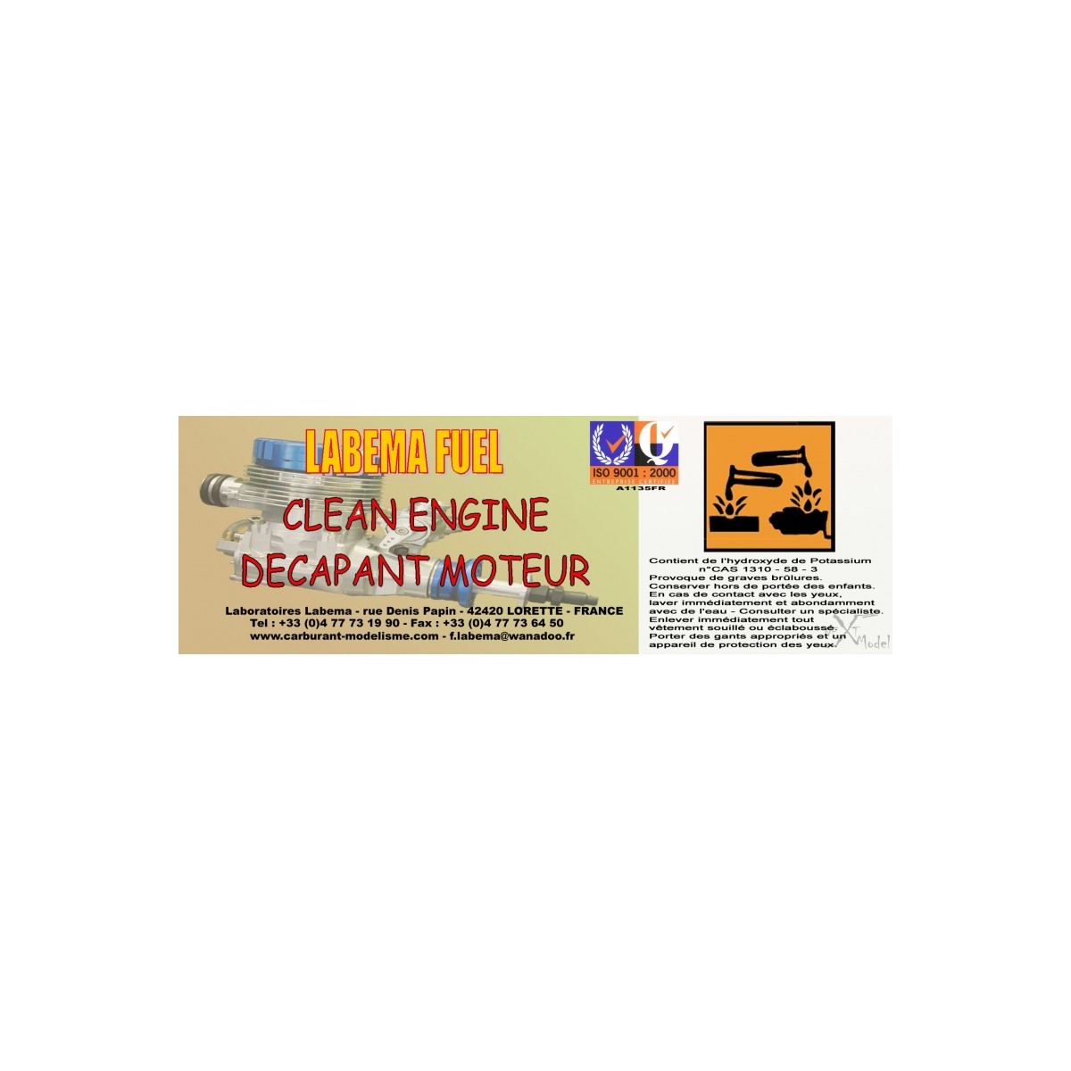 Nettoyant moteur Clean Engine 250ml Labema Labema CLEAN/2.5 - 2