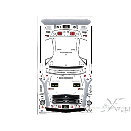 870017519-Carrosserie Ford Mustang GT 1966 200mm HPI - 870017519