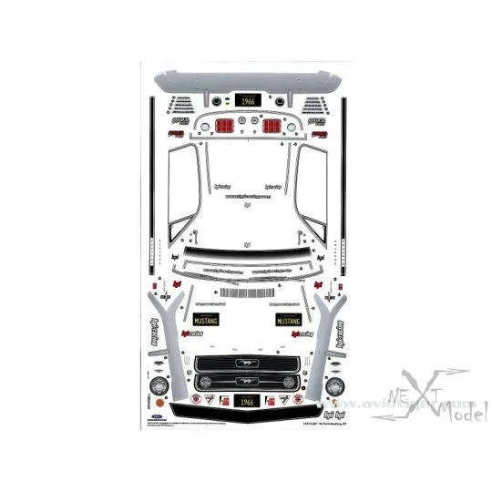 Ford Mustang GT 1966 200mm HPI body HPI Racing 870017519 - 5 870017519-Ford Mustang GT 1966 200mm HPI body - 870017519