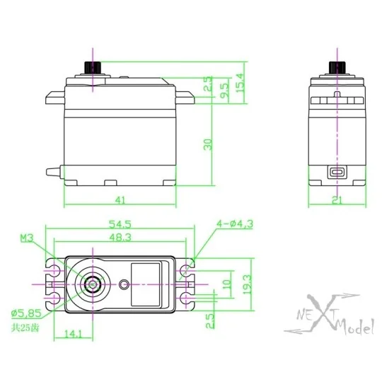 Servo digital HV1767 GB-Teck Go-Teck HV-1767 - 2 HV-1767-Servo digital HV1767 GB-Teck - HV-1767