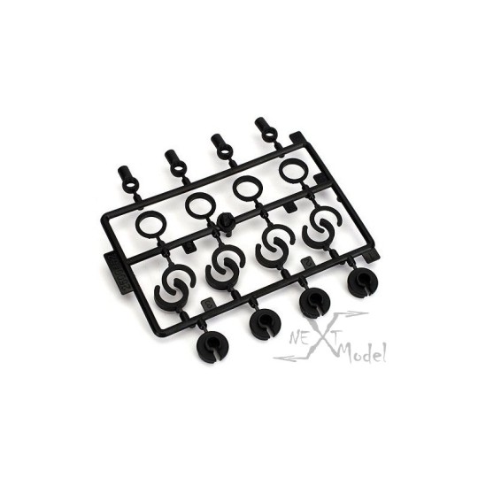 ECX1038-Set de pièces amortisseurs Stadium Truck