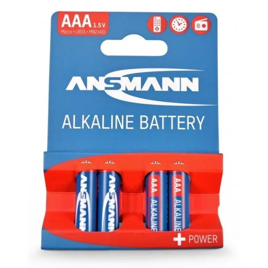 5015553-Piles Alcalines AAA LR3 (4) Ansmann - 5015553