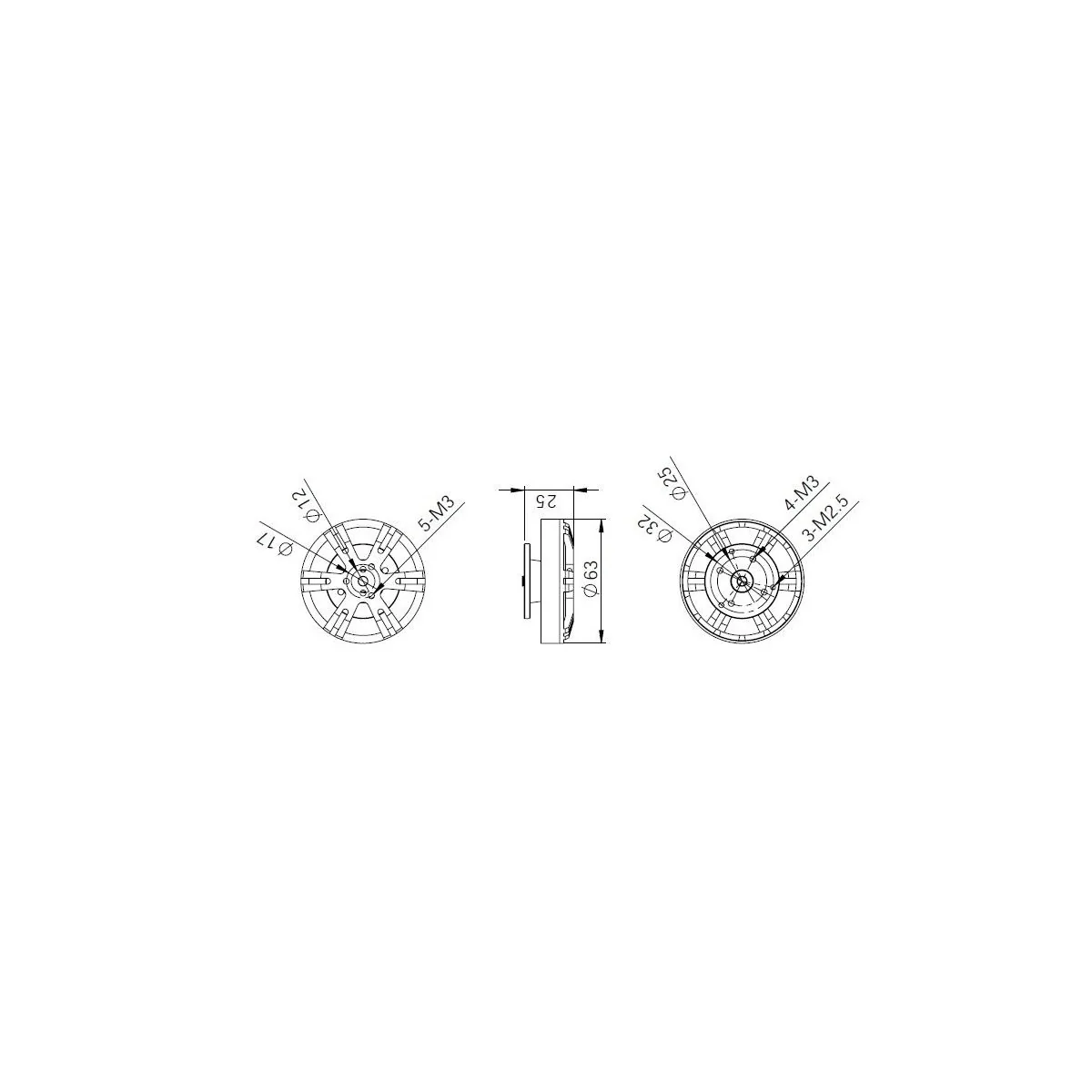 Brushless motor multicopters BE5208-25 DYS DYS BE5208-25 - 7