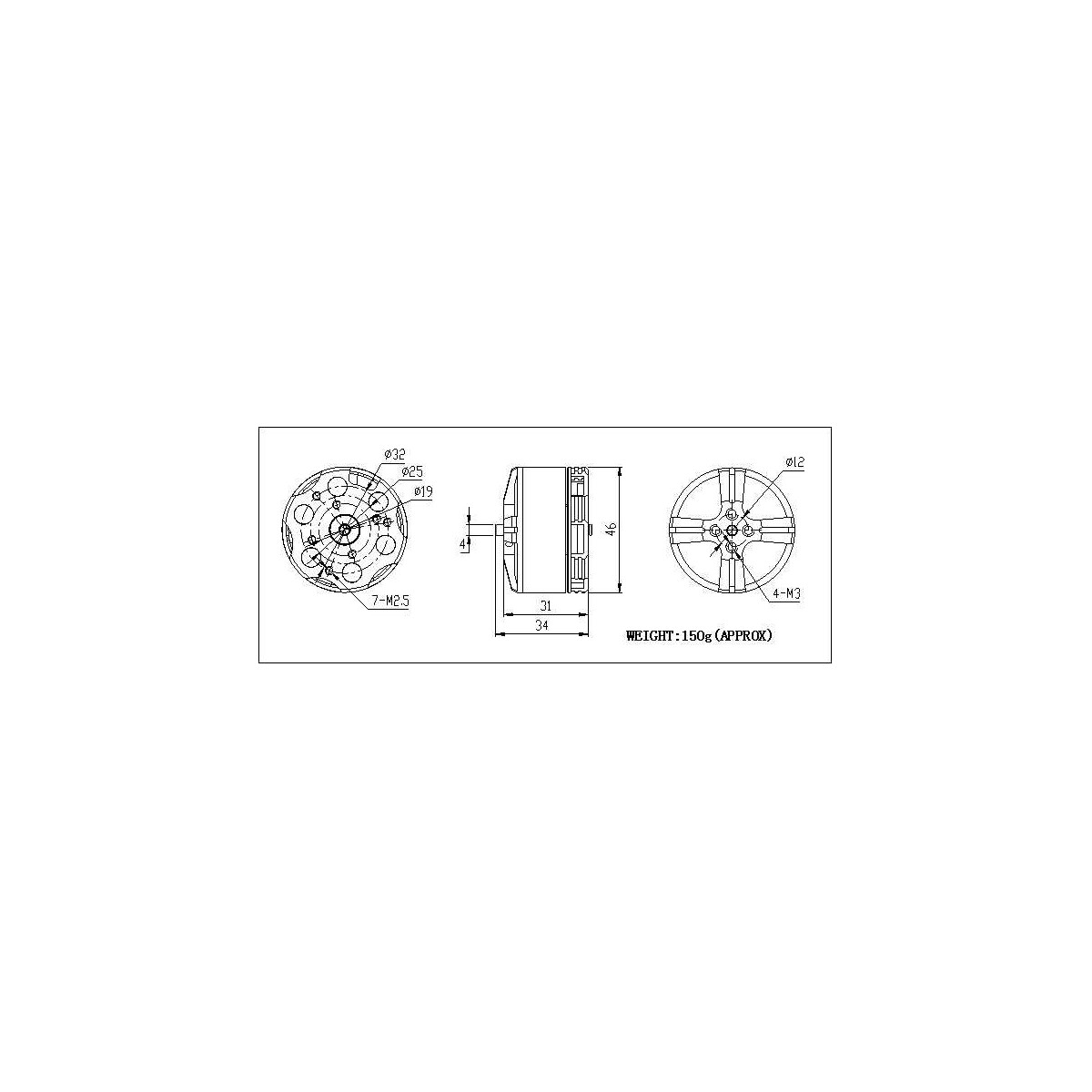 Brushless motor multicopters BE4114-10 DYS DYS BE4114-10 - 7 Brushless motor multicopters BE4114-10 DYS DYS BE4114-10 - 7