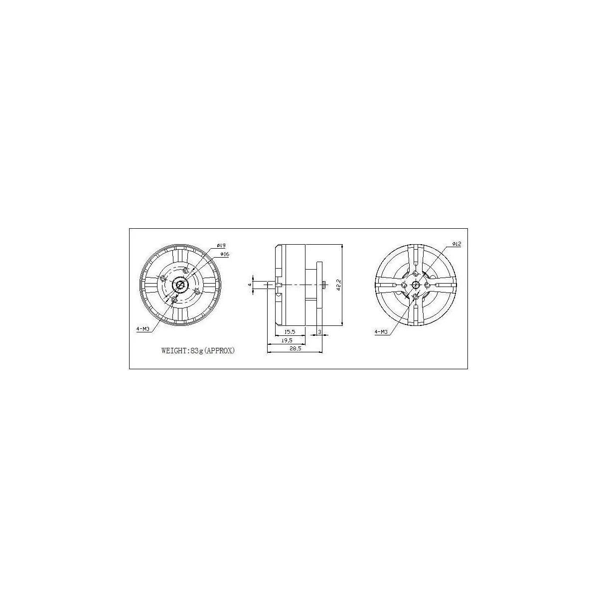 Brushless motor multicopters BE3608-11 DYS DYS BE3608-11 - 7 Brushless motor multicopters BE3608-11 DYS DYS BE3608-11 - 7