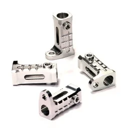 Support de rails alu Argent (4) Axial SCX-10 Integy C24653SILVER - 1