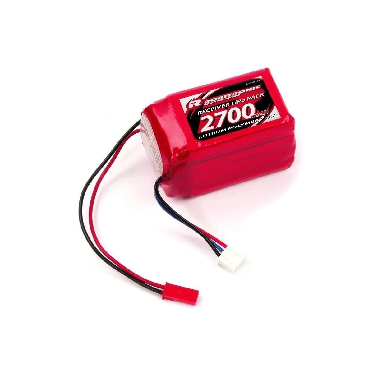 ACCU Rx block LiPo 2S 7, 4V / 2700mAh Robitronic Robitronic R05202 - 1