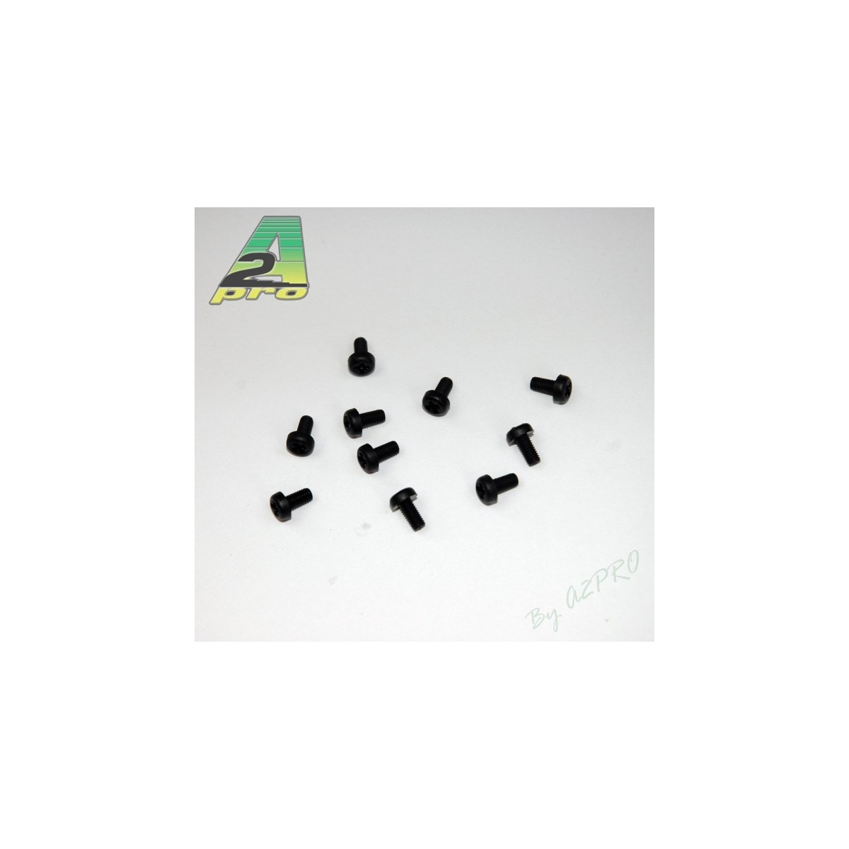 Vis nylon tête plate 3x6mm noir (10) A2Pro A2Pro S044403006 - 1