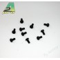 Nylon head screws flat 3x6mm black (10) A2Pro A2Pro S044403006 - 1 S044403006-Nylon head screws flat 3x6mm black (10) A2Pro - S044403006