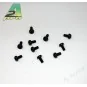 Vis nylon tête plate 3x6mm noir (10) A2Pro A2Pro S044403006 - 1 S044403006-Vis nylon tête plate 3x6mm noir (10) A2Pro - S044403006