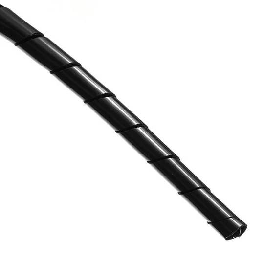 Black Spiral Sheath 6mm - 2m A-GAINE-S6 - 2 A-GAINE-S6-Black Spiral Sheath 6mm - 2m - A-GAINE-S6