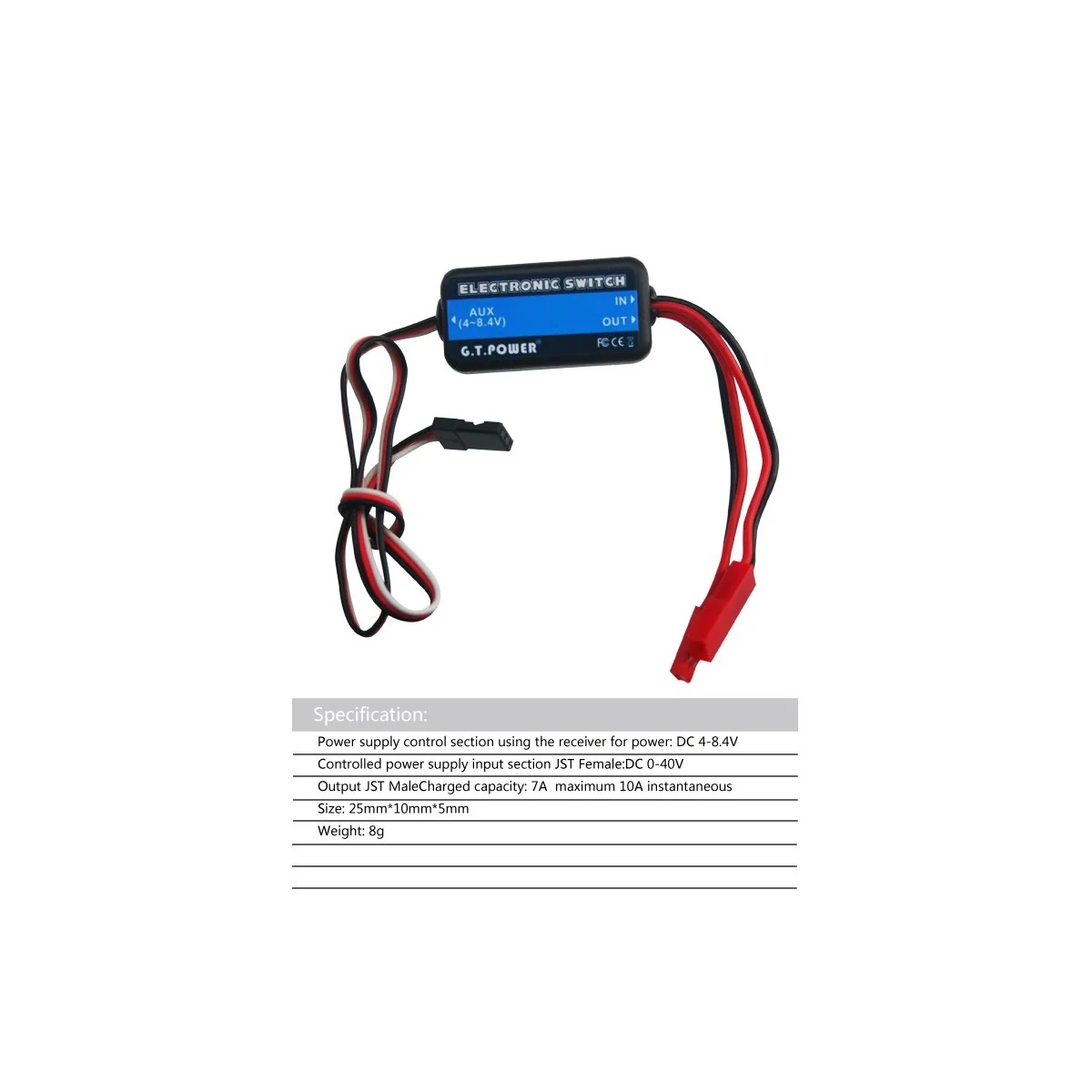GT-Power embedded electronic switch SkyRC GT-ELEC-SWITCH2 - 5 GT-Power embedded electronic switch SkyRC GT-ELEC-SWITCH2 - 5