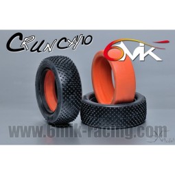 Pneus Crunch 1/10 avant rouges + inserts 6Mik 6Mik TI101R - 1