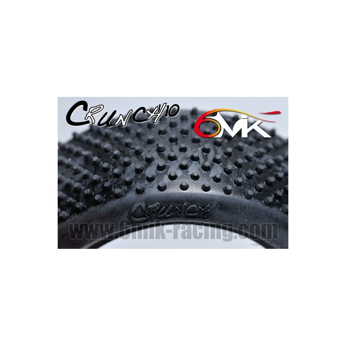 Tires Crunch 1/10 before red + inserts 6Mik 6Mik TI101R - 3 Tires Crunch 1/10 before red + inserts 6Mik 6Mik TI101R - 3