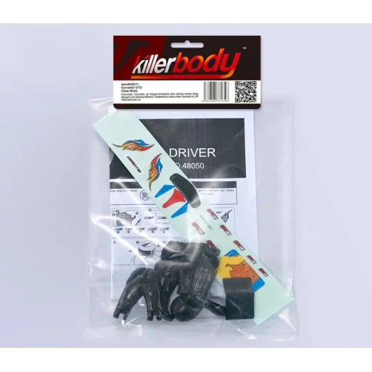 KB48050-Chauffeur à peindre + stickers 1/10 Killerbody - KB48050
