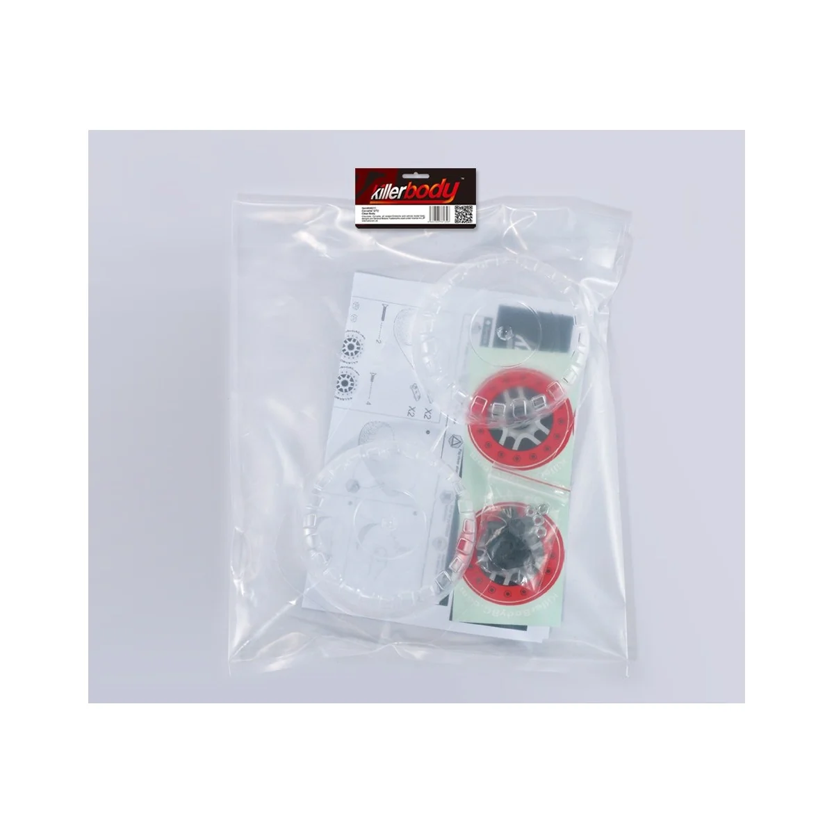 Deco shock Lexan + decals 1/10 Killerbody wheels Killerbody KB48038 - 2