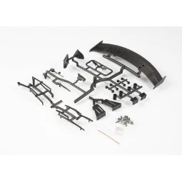 Carbon decoration plastic aileron 1/10 track Killerbody Killerbody KB48506 - 1
