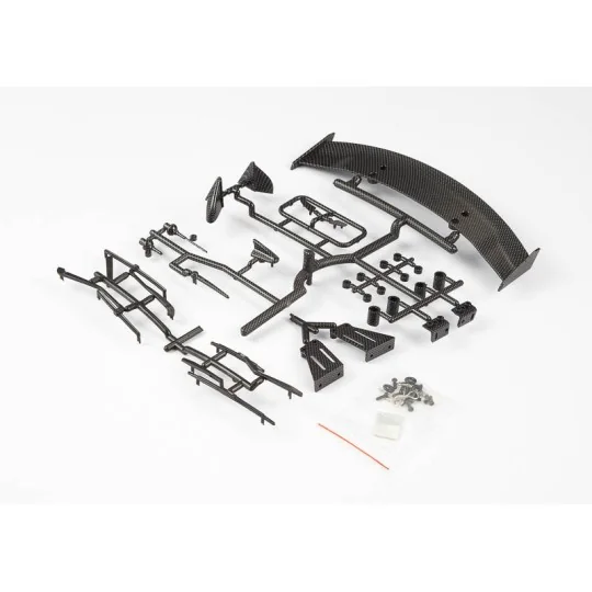 KB48506-Aileron plastique déco carbone 1/10 piste Killerbody - KB48506