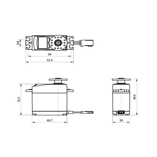 SC-0251MG+-Servo SC-0251MG+ 16kg 0.18s Savox