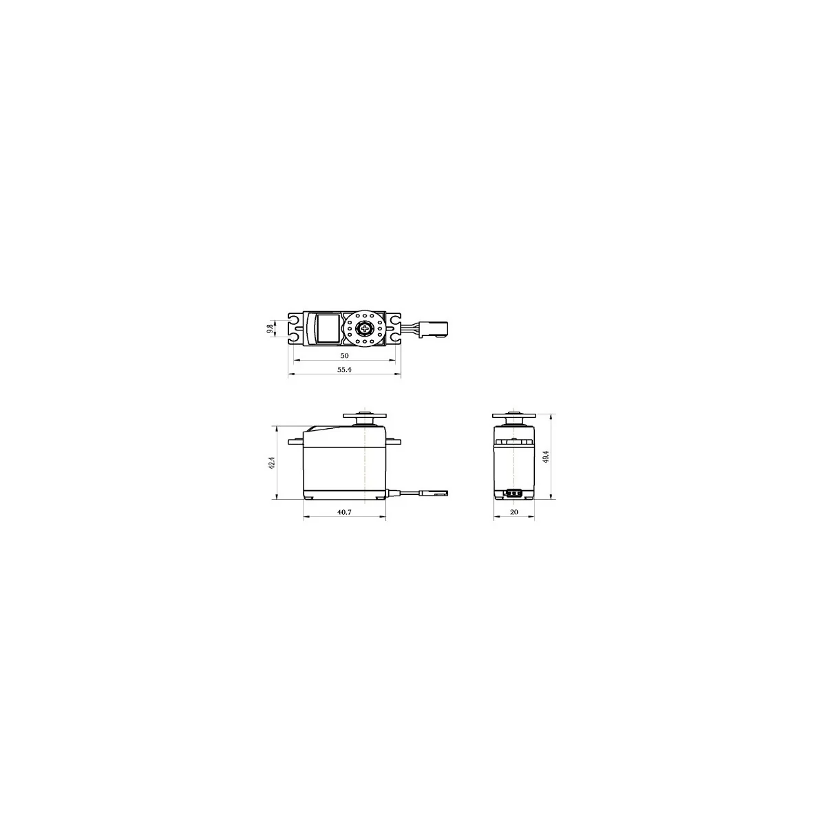 Servo SC-0251MG+ 16kg 0.18s Savox Savox SC-0251MG+ - 4