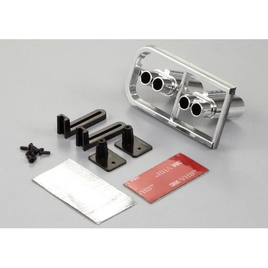 KB48281-Double exit 1/10 exhaust (2) Killerbody - KB48281