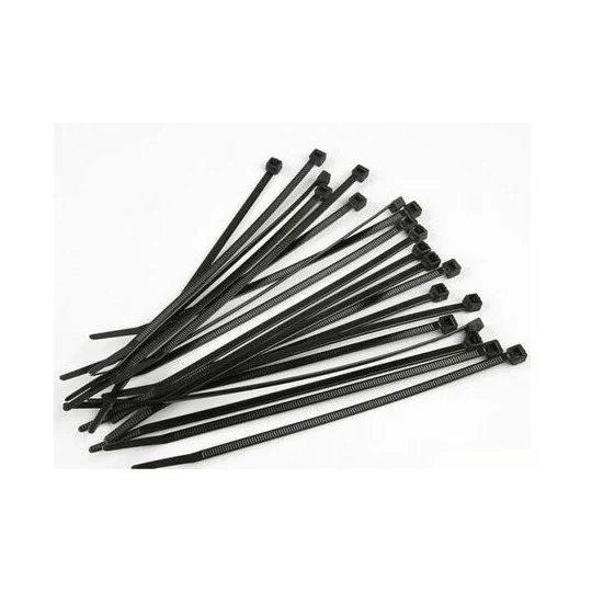 FAST106BK-Black ryslan necklaces 200x2.5mm (10) Fastrax