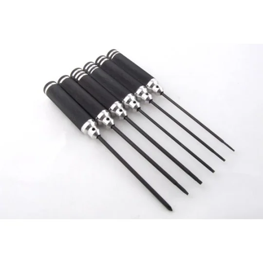 FAST615-Set tournevis Allen/BTR plat crucuforme (6) Fastrax