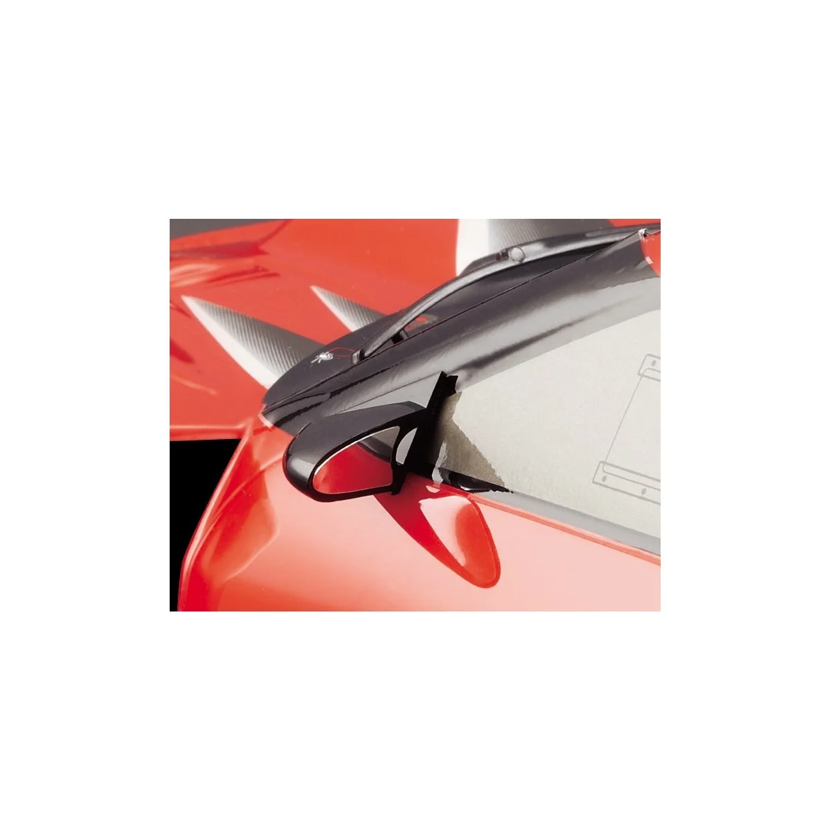 Black plastic wing 1/10 track Killerbody Killerbody KB48128 - 2 Black plastic wing 1/10 track Killerbody Killerbody KB48128 - 2