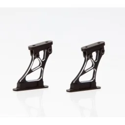 Support d'aileron piste aluminium moyen noir 1/10 Killerbody Killerbody KB48111MB - 1