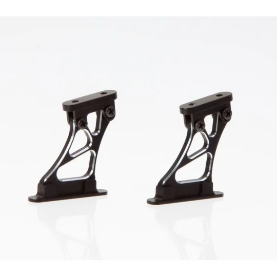 KB48111MB-Support d'aileron piste aluminium moyen noir 1/10 Killerbody