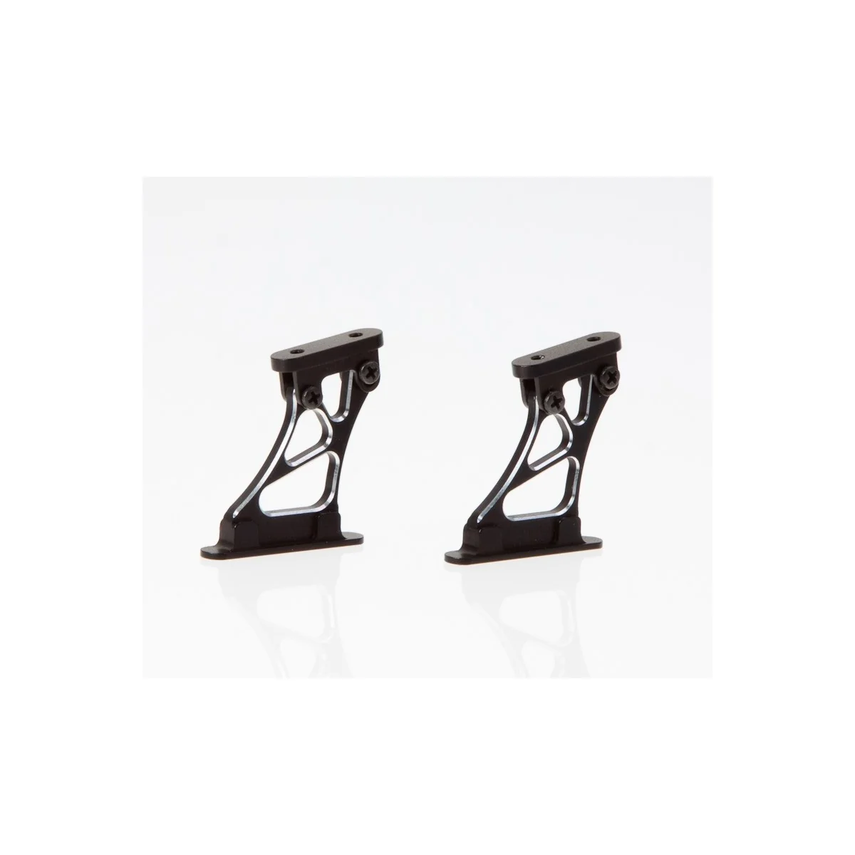Support d'aileron piste aluminium moyen noir 1/10 Killerbody Killerbody KB48111MB - 1