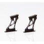 KB48111MB-Support d'aileron piste aluminium moyen noir 1/10 Killerbody - KB48111MB