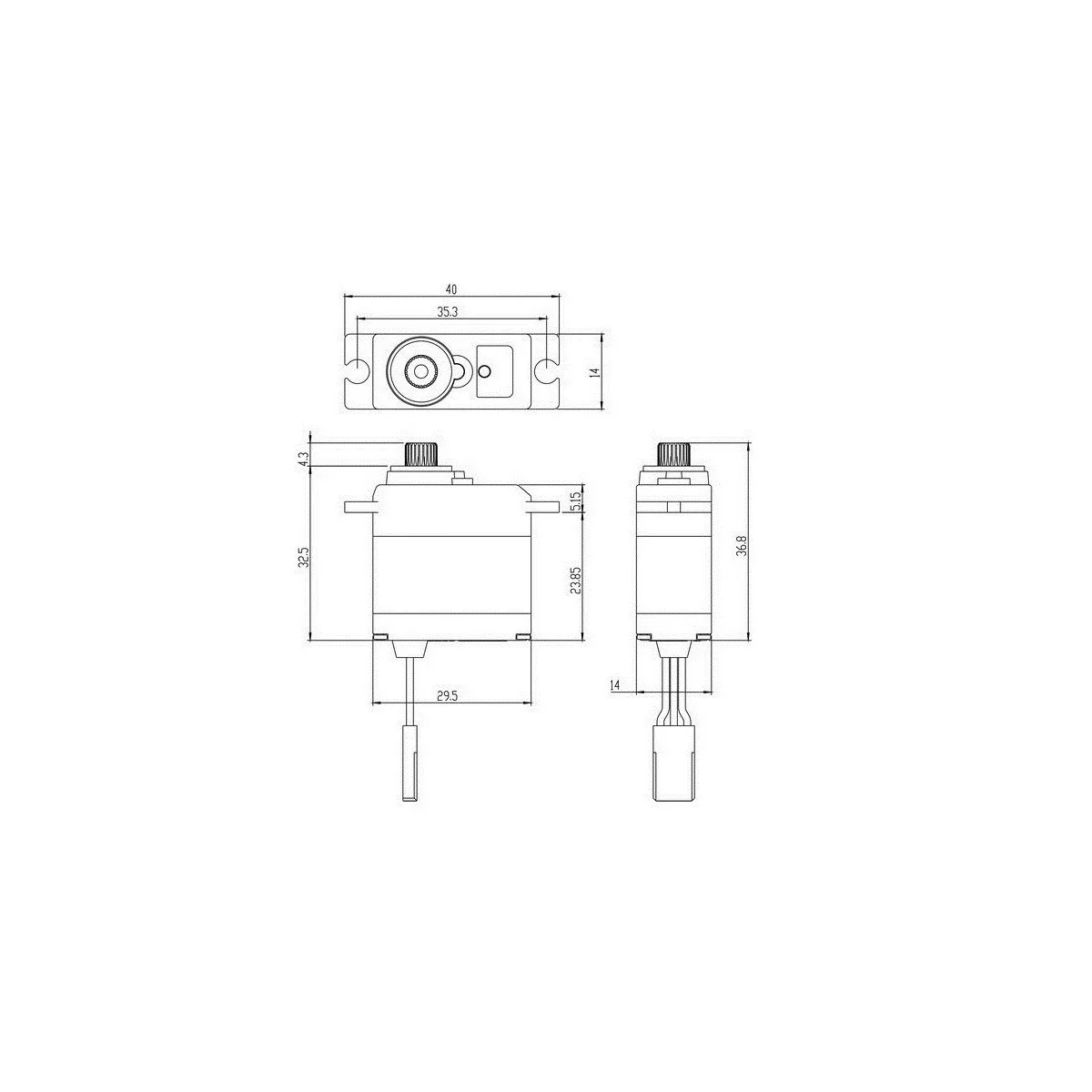 Servo mini étanche SW-0250MG+ Savox Savox SW-0250MG+ - 3 Servo mini étanche SW-0250MG+ Savox Savox SW-0250MG+ - 3