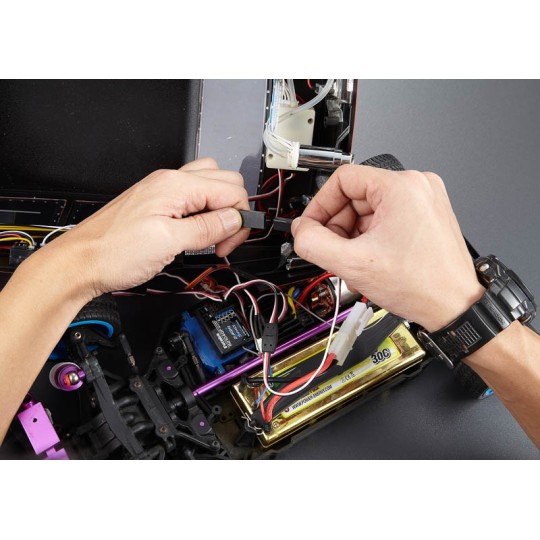 KB48507-Pot d'échappement avec systeme fumée et led 1/10 Killerbody