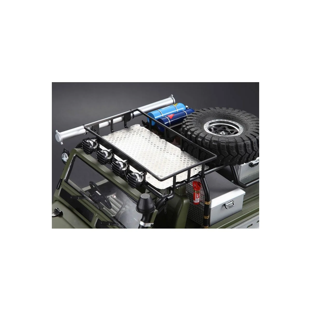 Galerie de toit + admission d'air Crawler 1/10 Killerbody Killerbody KB48426 - 3 Galerie de toit + admission d'air Crawler 1/10 Killerbody Killerbody KB48426 - 3