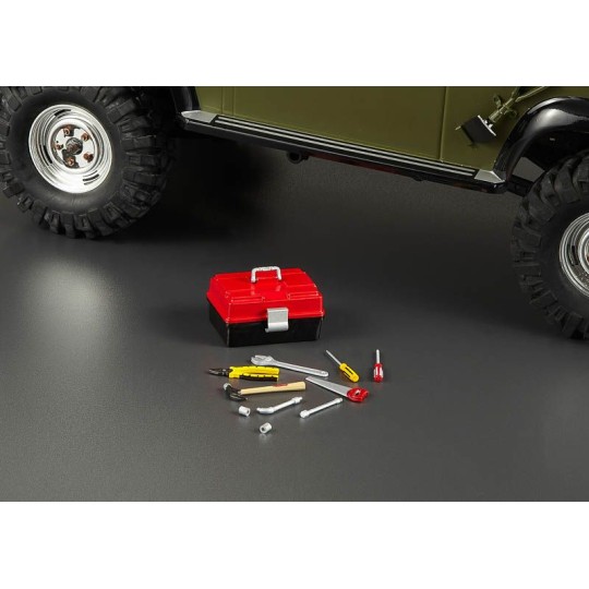 KB48522-Caisse + outils en ABS à peindre 1/10 Killerbody - KB48522