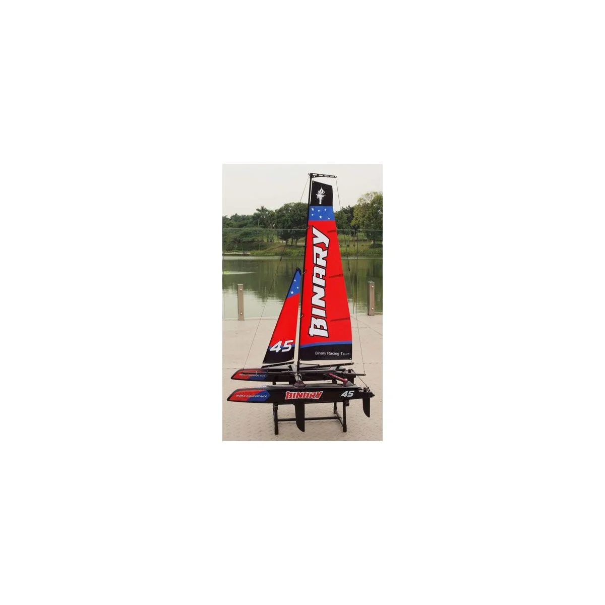 Mini Catamaran Binary V2 red RTS Joysway Joysway 8807V2 - 2 Mini Catamaran Binary V2 red RTS Joysway Joysway 8807V2 - 2