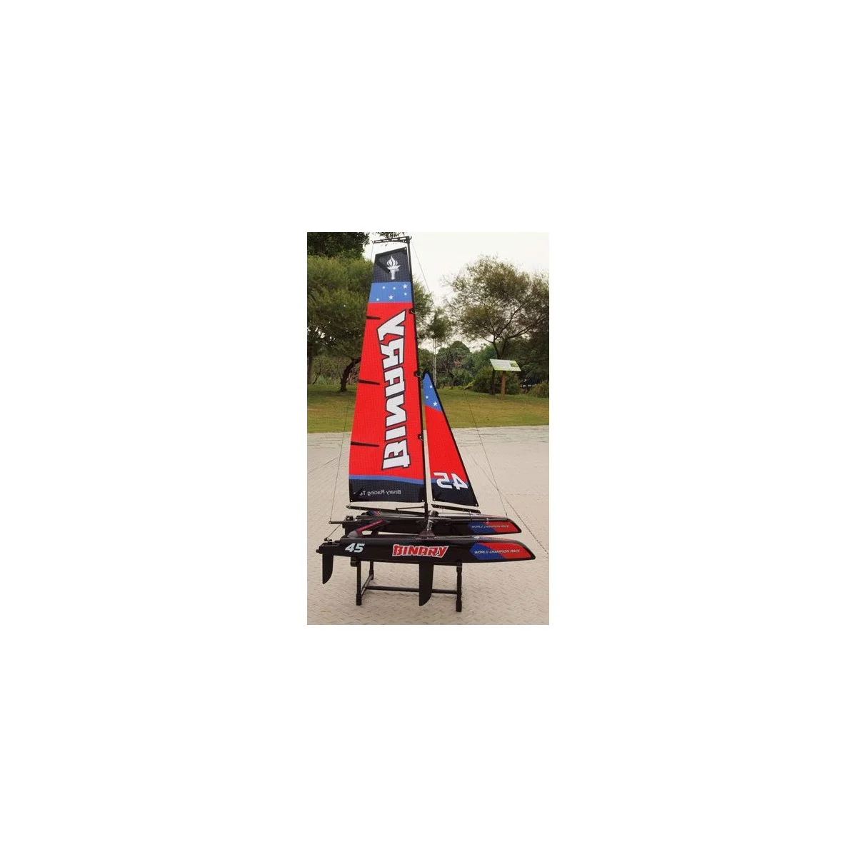 Mini Catamaran Binary V2 rouge RTS Joysway Joysway 8807V2 - 3